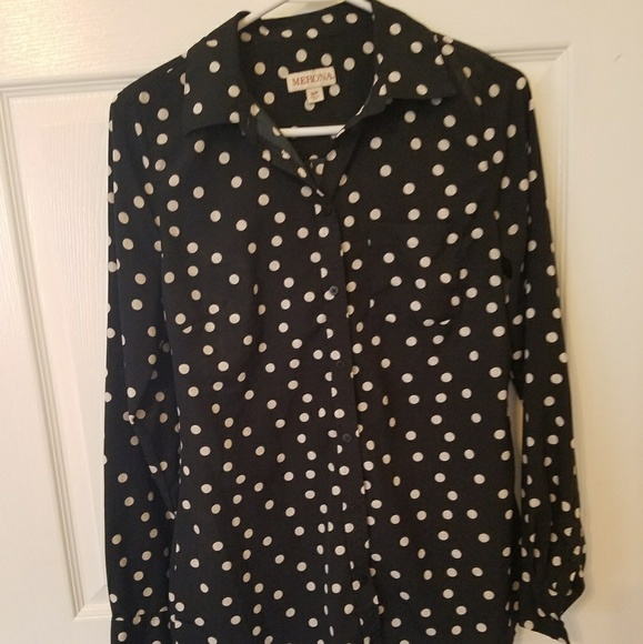 Merona Tops - Polka dot blouse Merona Tops - Polka dot blouse